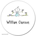 Sugar Cookie Gift Stickers - Baby Boy